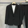 Garnitury męskie 2024 Wiosna jesień formalne blezery męskie moda koreańska luźna swobodna sukienka kurtka Men Business Social Suit Płaszcz Odzież L68