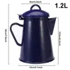 Bouteilles d'eau 0,8 l/1,2 l/1,8 l/2,4 l, cafetière en émail, bouilloire à thé manuelle, cuisinière à Induction, cuisinière à gaz universelle pour la cuisine domestique