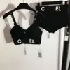 Projektantki stroje kąpielowej bikini kobiety moda drukuj graficzne bikini seksowne kantar bez ramiączek zestaw kąpielowy