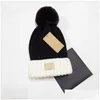 Cappelli da esterno Berretto di marca invernale di lusso Stilisti di moda da donna Cofano Cappello caldo lavorato a maglia Berretti per il tempo libero Berretti caldi Consegna di goccia Spo Dhwfw