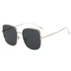 New Internet Celebrity Square Metal for Women Men Instagram Trendy Sun Shading, Strong Light, and Anti UV Sunglasses