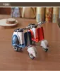 Metal Motorcycle Model Handmade Classic Style Little Wort of Art Pedal motor Toy Same with the Rome Holiday039 Decoration 7633280