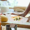 Zestawy naczyń stołowych talerz dekoracyjna łódź sushi drewniana taca owocowa japońska elektryczność stołowa serwowanie melaminy