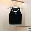 Kvinnors tank top väst ärmlös kvinna designer västar sommar tankar mode brev tryck sommar ärmlös pullover väst avslappnad sexig streetwear ce