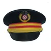 Bérets capitaine chapeaux chemin de fer Halloween Costume pour mascarade fête jeu de rôle déguisement thème accessoires DXAA