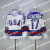 Maglie da hockey vintage 1980 USA Hockey su ghiaccio 21 Mike Eruzione Maglie Mens College 17 Jack Ocallahan 30 Jim Craig Stitched Team Colore Blu Awa