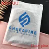 Gift Wrap Custom Printed Logo T Shirt Plastic Bag Resealable Matte Frosted Zipper Bags For Clothing Packaging