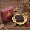 Savon artisanal tibétain ancien visage noir propre anti-acné élimine les points noirs à base de plantes chinoises avec Cordyceps Sinensis Drop Delivery Health Dh6BC