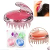 Bath Tools Accessories Sile Head Masr Shampoo Scalp Mas Brush Hair Washing Comb Body Cepillo De Masaje Para El Cuero Cabelludo Con Dro Dhqxz