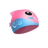 Nuovi berretti per bambini simpatico cartone animato dinosauro ragazzi ragazze nuotare morbido silicone impermeabile cuffia da nuoto per bambini cappello alto elastico YQ240119