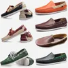 Voile décontracté hommes grande taille nouveau cuir véritable britannique conduite unique chaussures pour hommes chaussure Eur 38-45 GAI 306