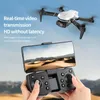 Drone XS9 avec double caméra HD, lumière LED, mode sans tête, mode maintien d'altitude, WiFi FPV UAV photographie aérienne pliable télécommande avion jouets cadeau