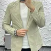 Ternos masculinos 2024 negócios casual blazer cor sólida terno jaqueta vestido roupas de trabalho casacos oversize masculino marca roupas de moda x36