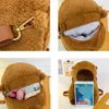 Bolsas escolares Capybara Mochila de felpa Lindos animales de dibujos animados Mochila de gran capacidad Estudiantes Bolsa Niñas