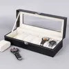 2/3/4/5/6/8/10/20/24 SLOTS WIST WACK Box Watch Holder Storage Case Organizer Pu Leather Watch Double Layer Display Box