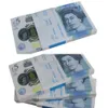 50% wielkości replika US Fake Money Kids Gra zabawka lub rodzinny papier Game Copy UK Banknote 100pcs Pakiet Practaking Counting Film Propondahcb6b5aryn