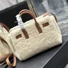 10a lustro wysokiej jakości designerskie kobiety torby jagnięta zamsz podróżne torebki crossbody top caviar cowhide torba na zakupy duża pojemność swobodny vintag