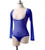 Stage Wear 1 pz/lotto Donna Danza Del Ventre Top Lady Training Solid Mesh