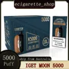 Original iget Moon 5000 PUFFS Einweg-Vape-Elektronik, Versand aus australischem Lager, 20 Geschmacksrichtungen auf Lager, 100 % authentischer Vapes Pen, 1750 mAh-Akku