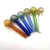 2024 Colorful Smoking Accessories 30mm Ball Thick Tube Smoking Pipes Tobcco Herb Glass Oil Nails Pyrex Glass Oil Burner Pipe