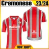 23 24 CRIMENESE SOCCERE COIRSEYS FORSES Version Massimo Coda David Okereke 2023 2024 Home Jersey Luca Zanimacchia Men Size Size Football Derts