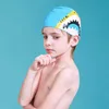 Cuffie da nuoto Cartoon Cuffie da nuoto per bambini Cuffie da nuoto professionali in morbido silicone Ragazzi Ragazze Cuffia da piscina Cappello da sub per bambini Cuffia da nuoto impermeabile YQ240119