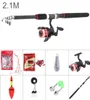 21m Canna da pesca Mulinello Linea Combo Kit completo Mulinello da spinning Set con esche da pesca alla carpa Ganci galleggianti Campana Peso piombo7766922