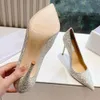 Romy Women Stilettos Pompalar Elbise Ayakkabı Ayakkabı Ayak Pompaları Tasarımcılar Yüksek Topuklu Ayaklar% 100 Gerçek Deri Stiletto Pompalar Lüks 85mm Düğün Partisi Balletpink Boyutu 35-42