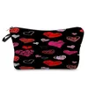 Cosmetic Bags Portable Outdoor Women Creativity Colorful Love Print Toiletry Bag Lipstick Storage Makeup Products Case Organizer