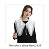 Scarves False Collar Women Detachable Dickey Cardigan Shoulder Warp Sweater Lace Up Neckline