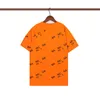 Tasarımcılar Yaz Tişörtlü Erkek Kadın Tişörtleri Erkek Moda Luxurys Gökkuşağı Dalga Mektubu Baskı Saf Pamuklu Erkek Gömlek Giyim Kısa Kollu Chothes A143