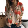 Damenblusen, Sommer-Dame-Shirt, Fruchtpfirsich, 3D-Druck, süßer lässiger Stil, Damenmode-Trend