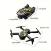 S28-Drohne, hochauflösende Dual-Kamera-Drohne, 20 Minuten Akkulaufzeit, Start und Landung mit einem Klick, Schwebeflug mit fester Höhe, Gestenerkennungssteuerung (3 Stück Batterien).