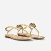 صيف فاخر Nappa Leather Enterction Thong Sandals Flats Flats Women Flip Flops Lace Ups Jewel على شكل قلب أنيقة العلامة التجارية Lady Comfort Walking