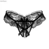Sexy Set Sexy Women Underwear Panties Female Massage Pearl Lingerie G-stings Hollow Thong Young Girls Hot Embroidery Lace T-back PantersL240122
