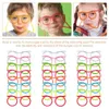 24 Pcs Glasses Circulating Straw Straws Drinking Water Pipe Crazy Funky Tube Plastic Funny Party 240122