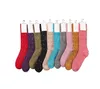 Girls Socks Cotton Letter Glitter Elegant Sharming Retro Style Midlength Moder