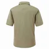 Heren zomerpoloshirt Golfshirts Top T-shirt met korte mouwen Ademend Tactisch Voetbal Casual zakelijke shirts Zijzak