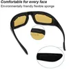 Outdoor Eyewear Motorcycle Glasses Bike Cycling Windproof Riding Goggles Sports New Moto Eyewear Mens Sunglasses Women UV400 Protective Eye 240122