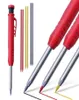 Kugelschreiber Holzbearbeitung Mechanischer Bleistift 028mm Solid Carpenter 3 Farben Nachfüllen Baumarkierungswerkzeug für Scriber Arch4625780