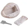 Jewelry Boxes Faux Stone Key Holder Resin Fake Rock Er Decoration For Indoor Outdoor Yard Garden E A House Spare Lock Box Outside Wate Dhypm