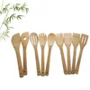 Pentola di bambù Pala Cucchiai da zuppa Cucchiaio di bambù Spatola Utensili da cucina portatili Utensile in legno Cucina Pale da cucina via mare T9I002558