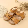 Sandals WTEMPO Women Soft Bottom Wedge Heels Summer Shoes Platform Sandalias Mujer Elegant Wedges