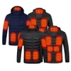 15 zones veste chauffante USB hommes hiver extérieur vestes de chauffage électrique sport chaud manteau thermique vêtements gilet chauffant 240118