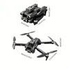 HD Triple Camera S151 RC Foldbar quadcopter Drone med 2000mAh Battery, Brushless Motors, Optical Flow Smart Hovering, Hinder Undvikande, en-nyckelfotografering