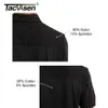 TACVASEN With 2 Zipper Pockets T-Shirts Men's Tactical Short Sleeve Polos Shirts Casual Team Work Golf Tops police Man Clothing