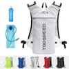 Tassen 5l Outdoor Trail Running Backpack Super lopende reflecterende hydraterend vest Backpack Marathon Cycle Bag 500 ml zachte flessen water