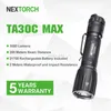 Flashlights Nextorch 3000 Lumens High Power Led Flashlights Tactical Portable Rechargeable Flashlight TA30C max 240122