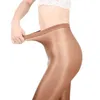 Meias Hosiery Sexy Slim 70D Shaping Flash Pantyhose Mulheres Brilhantes Óleo Cetim Collants Dança Cantor Reflexivo Compressão Meias DS Nightclub YQ240122