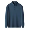 Business Casual Polo Shirt Langarm männer T-shirts Golf Tragen Männliche Herbst Koreanische Luxus Kleidung Mode Herren Designer Kleidung